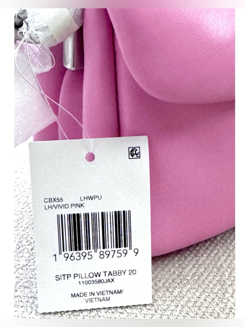 COACH “The Summer I Turned Pretty” Pillow Tabby Shoulder Bag 20, VIVID PINK - Picture 13 of 16